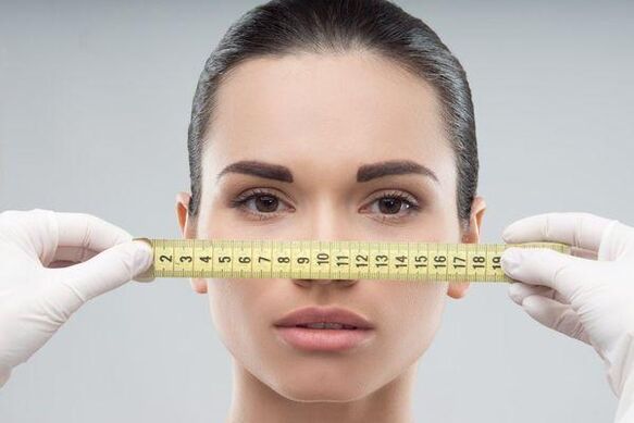 măsurarea nasului pentru operație